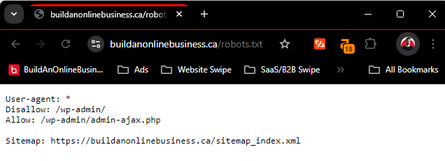 Robtos.txt File Sample
