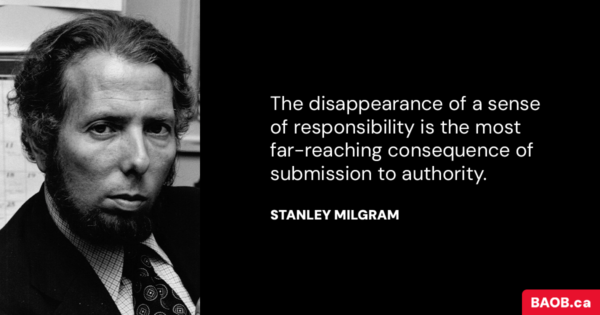 Stanley Milgram's Quote