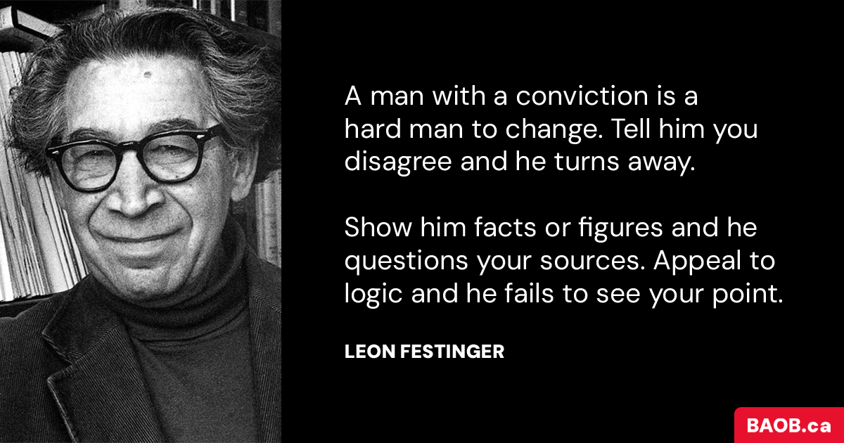 Leon Festinger's Quote
