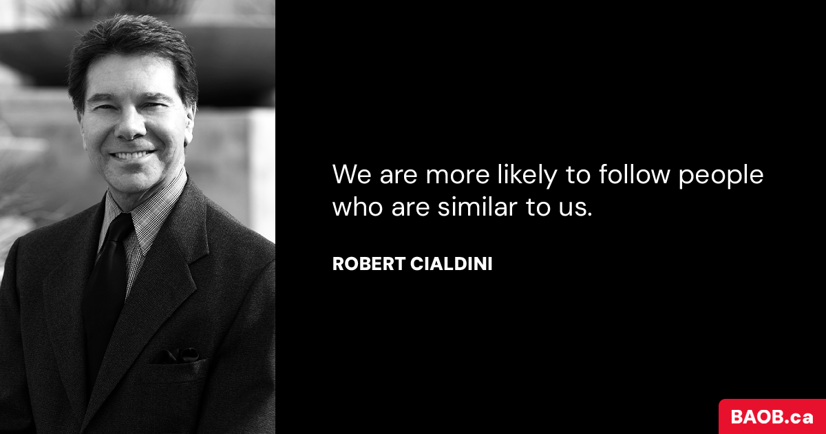 Robert Cialdini's Buying Behaviors Quote