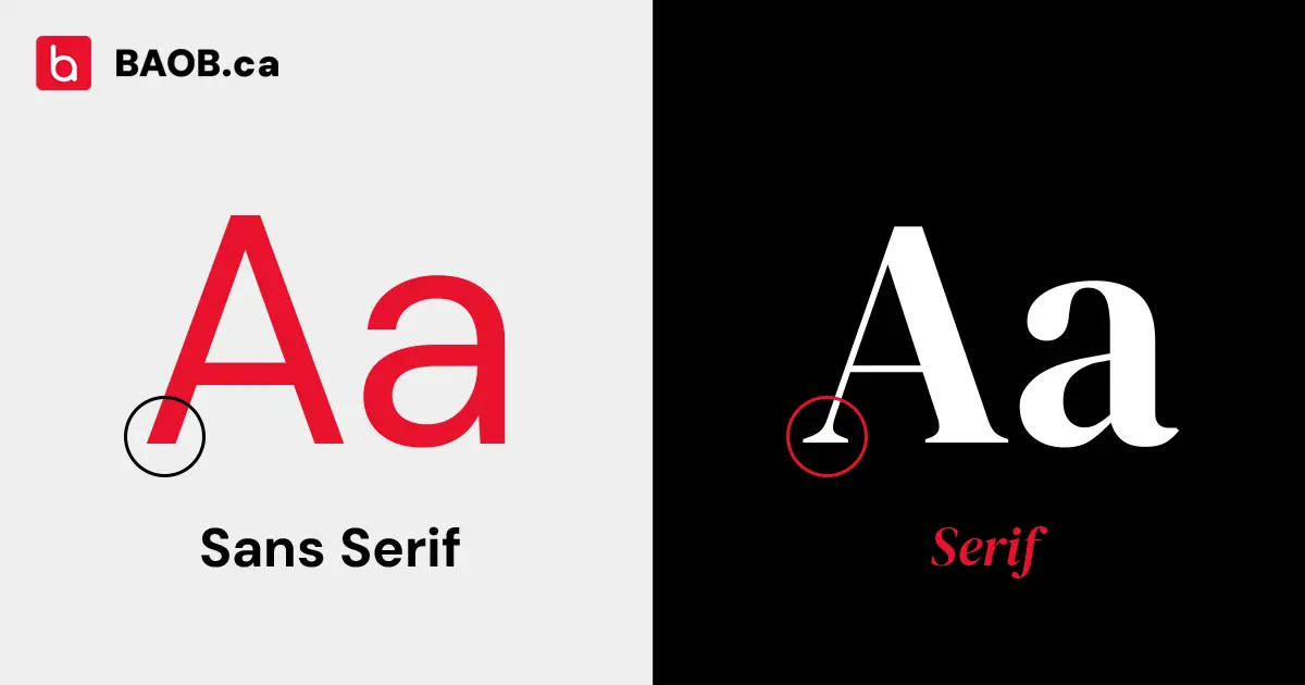 Serif vs San Serif