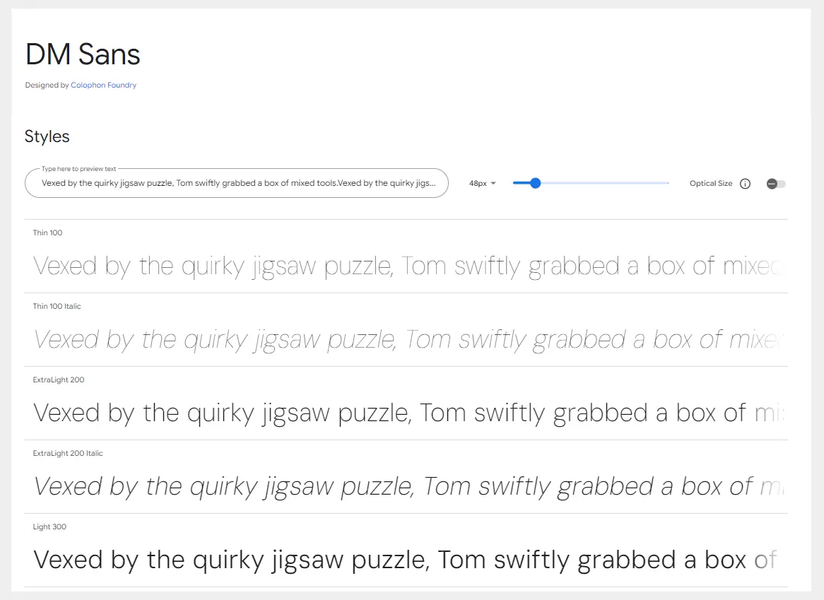 DM Sans Best Free Fonts for Websites