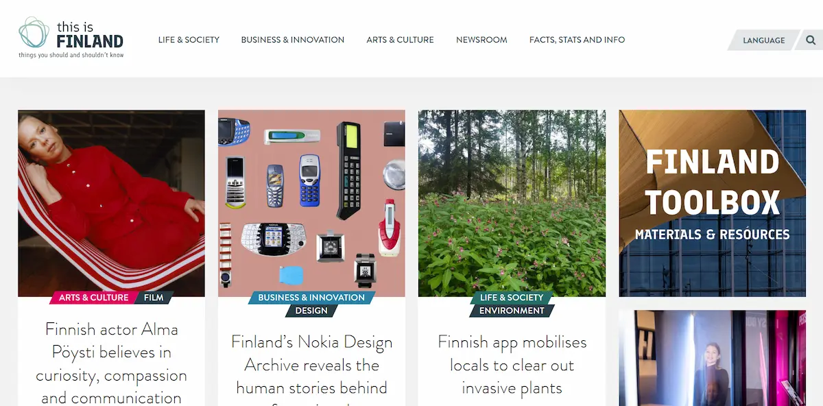Finland.fi — Finland's national website built on WordPress